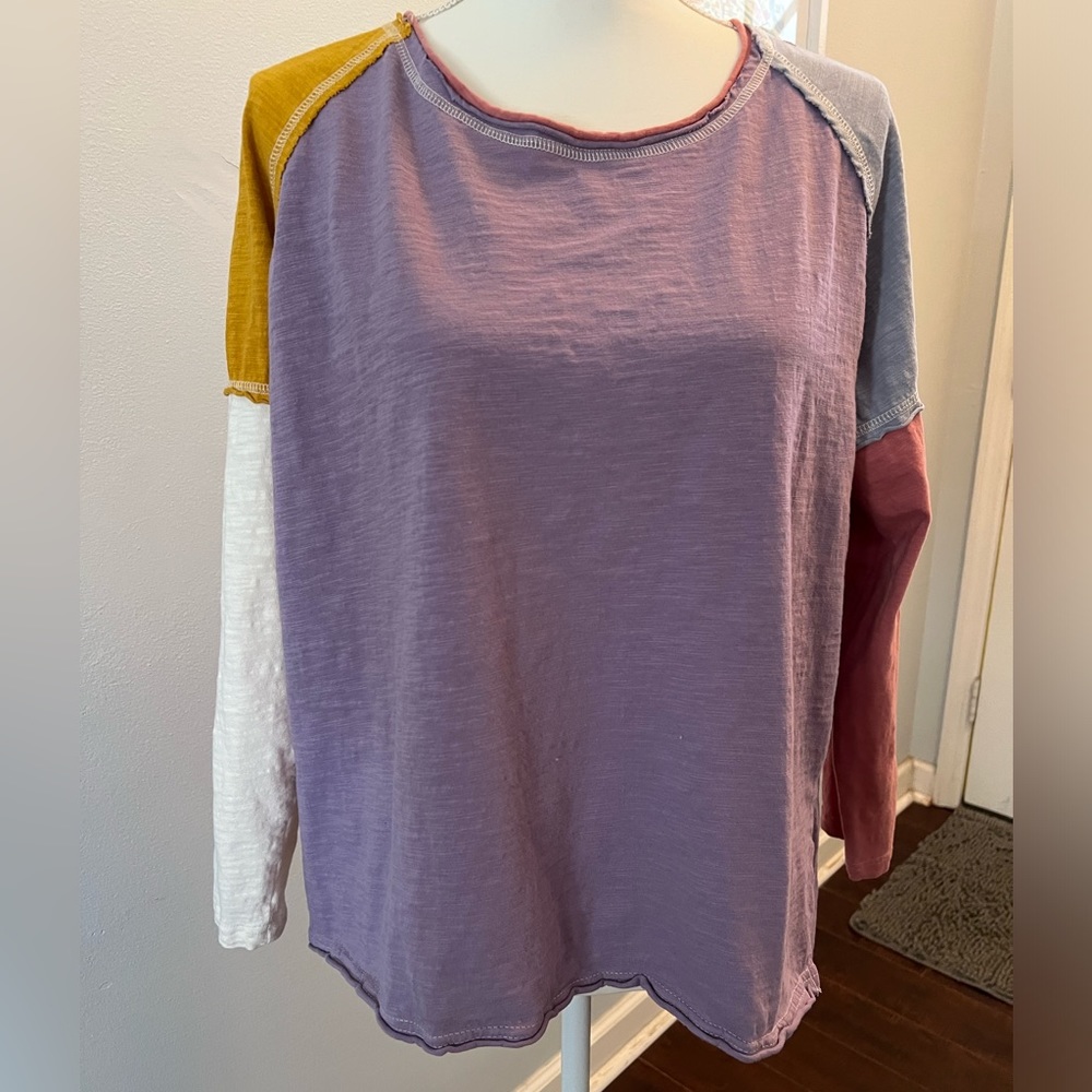 Color block Long Sleeve